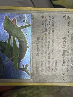 Pokemon Rayquaza 22/107 EX Deoxys Rare Tumbling Attack Dragon Aura Card HP - Image 4