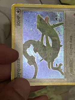 Pokemon Rayquaza 22/107 EX Deoxys Rare Tumbling Attack Dragon Aura Card HP - Image 5
