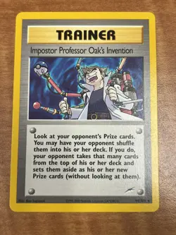 Pokemon Card Trainer Impostor Professor Oak's Invention 94/105 Rare - Image 1