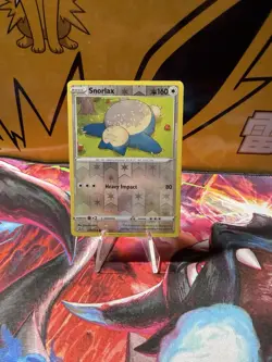 Pokemon TCG Snorlax 206/264 Fusion Strike Reverse Holo Common Card - Image 1