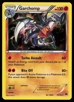 Garchomp 70/122 Holo Rare BREAKpoint Pokemon Card - Image 1