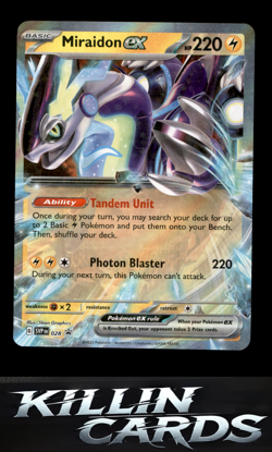 Miraidon ex - 028 028 Pokemon Promo SV: Scarlet & Violet Promo Cards Card NM - Image 1