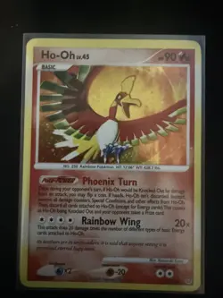 Pokemon TCG Ho-Oh 10/132 Holo Rare Secret Wonders Pokemon Card with swirl :) - Image 2