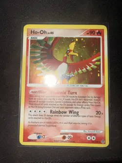 Pokemon TCG Ho-Oh 10/132 Holo Rare Secret Wonders Pokemon Card with swirl :) - Image 3