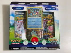 Pokemon GO Box Squirtle Charmander Bulbasaur Promo Cards Booster Packs Pins 2022 - Image 2