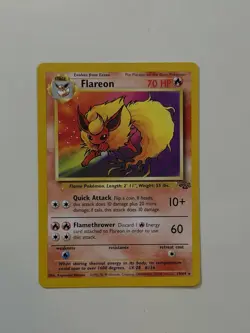 Pokemon Flareon Jungle WOTC Card Vintage 19/64 1999 NM MINT - Image 1