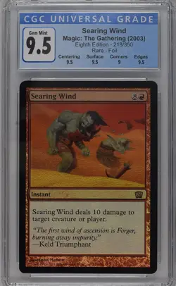 SEARING WIND 8th Edition Foil Rare CGC 9.5 MTG [Nostalgium] - Image 1