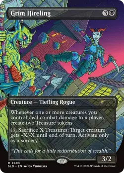 Grim Hireling D&D Secret Lair NM MTG - Image 1