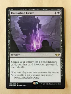 UNMARKED GRAVE-MTG-MODERN HORIZONS 2-RARE 106/303 - Image 1