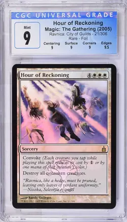 HOUR OF RECKONING Ravnica Foil Rare CGC 9 Q+ MTG [Nostalgium] - Image 1
