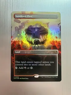 Sundown Pass - 305 - MTG: Secrets of Strixhaven - Extended Art - Rare - FOIL - Image 1