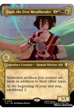 1x MTG Toph, the First Metalbender *Showcase* Avatar Mythic! NM Mint! - Image 1