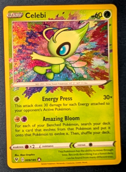 Pokemon Trading Card Vivid Voltage Amazing Rare Celebi 009/185 EN NEAR MINT!! - Image 1
