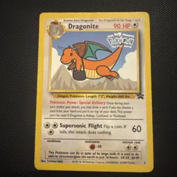 Pokemon TCG Dragonite 5 WOTC WB Movie Black Star Promo Stamped Pokemon Card - MP - Image 1