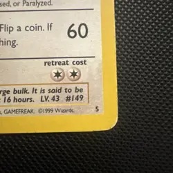 Pokemon TCG Dragonite 5 WOTC WB Movie Black Star Promo Stamped Pokemon Card - MP - Image 5