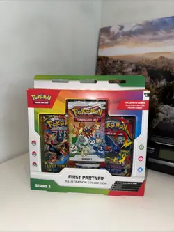 Pokemon TCG: First Partner Illustration Collection Series 1 Factory Sealed Box - Image 1