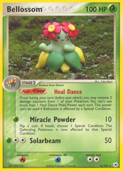 Bellossom 16/101 Rare Hidden Legends Pokemon LP Yuka Morii - Image 4