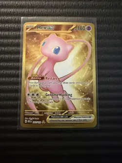 Pokemon TCG: Mew EX Full Art Holo Hyper Rare Scarlet & Violet 151 205/165 Card - Image 1