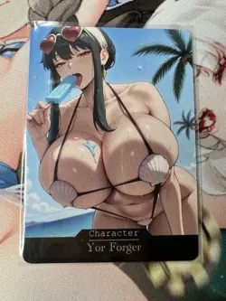 Yor Forger Spy X Family Goddess Story Waifu Anime Custom Card - Image 1