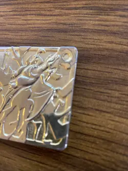 Nintendo Pokemon 1999 Limited Edition Charizard Metal Card 24K Gold Plated - Image 2