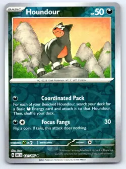 Pokemon Houndour SV03: Obsidian Flames OBF Common Reverse Holofoil 131/197 NM - Image 1