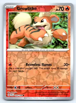 Pokemon Growlithe SV01: Scarlet & Violet Base Set SVI Common Reverse Holofoil 03 - Image 1