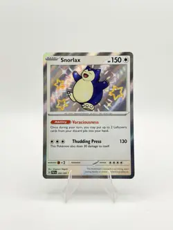 Pokemon TCG Snorlax 202/091 SV: Paldean Fates Shiny Rare FA Holo Eng 150 HP - Image 1