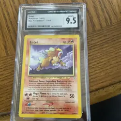 2001 Pokemon TCG Neo Revelation Entei #17/64 CGC 9.5 MINT+ WOTC - Image 1