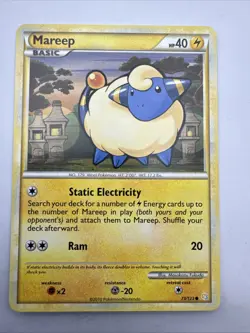 Pokemon TCG Mareep HeartGold SoulSilver 73/123 Regular - Image 1