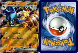 LUCARIO EX 82/142 DOUBLE RARE STELLAR CROWN POKEMON NM/M - Image 3