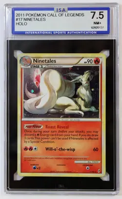 2011 Pokemon Call Of Legends #17 Ninetales HOLO ISA Graded 7.5 - Image 1