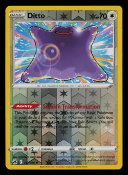 Ditto 107/159 Holo Rare Crown Zenith Pokemon Reverse Holo Near Mint - Image 1