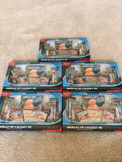 Pokemon TCG Snorlax Ex & Blissey Ex Special Collection Box Sealed Lot of 5 - Image 1