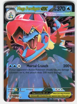 MEGA FERALIGATR EX 036 HOLO PROMO ME: MEGA EVOLUTION PROMO POKEMON NM/M - Image 1