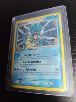 2005 Pokemon Gyarados Deoxys Holo #8/107 RARE TCG WOTC VINTAGE HP Creased - Image 2