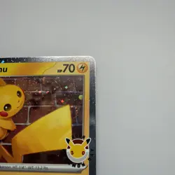 Pikachu 051/162 Stamped Promo W/ Double SWIRL - Pokemon Day 30th Anniversary - Image 5
