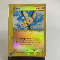 2002 Pokemon Expedition Pichu 22/165 Reverse Holo LP+ - Image 1