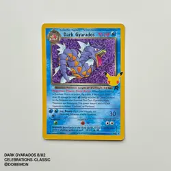 Dark Gyarados 8/82 Celebrations: Classic Collection NM Holo Rare Pokemon - Image 1