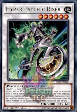 1st ed Hyper Psychic Riser rare SAST-EN042 Yugioh - Image 1