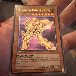 Elemental Hero Bladedge EEN-EN007 1st Edition Ultimate Rare YuGiOh (LP) Good - Image 1