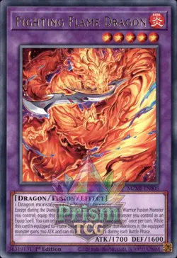 1st ed Fighting Flame Dragon rare MZMI-EN005 Yugioh - Image 1