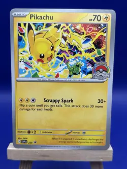 Pikachu Black Star Promo 2025 World Championship 225 SVP EN Scarlet Violet Card - Image 1