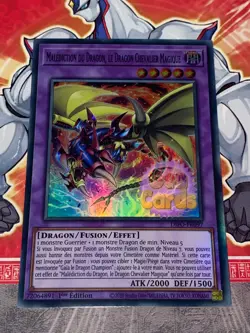 Carte Yu Gi Oh MALEDICTION DU DRAGON, LE DRAGON CHEVALIER MAGIQUE DIFO-FR097 - Image 1