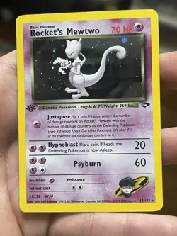 Pokemon TCG Rockets Mewtwo Gym Challenge Holo Card 14/132 1st Edition - Image 1