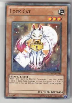 YU-GI-OH Lock Cat Common DREV-EN033 englisch Schloss Katze - Image 1