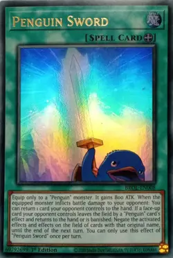 BROL-EN008 PENGUIN SWORD ULTRA RARE 1ST EDITION YuGiOh CARD - Image 1