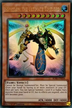 BLRR-EN056 SEPHYLON, THE ULTIMATE TIMELORD ULTRA RARE 1ST EDITION YuGiOh CARD - Image 1