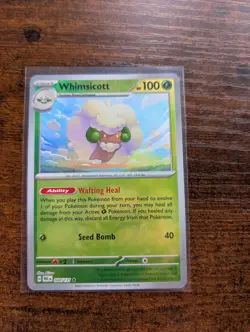 Pokemon TCG Whimsicott Master Ball Holo Card 008/131 Prismatic Evolutions - Image 1
