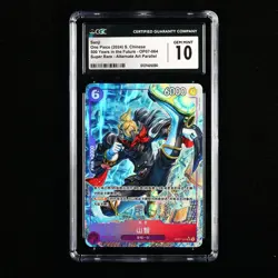 CGC 10 GEM MINT 2024 One Piece CHN Sanji OP07-064 SR (Alt Art) - Image 2