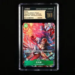 CGC 10 PRISTINE 2025 One Piece CHN Shanks OP13-028 SR (Alt Art) - Image 1